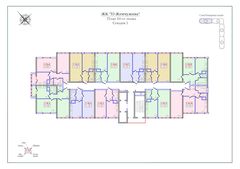 План поверху • Типовой этаж 1 секция