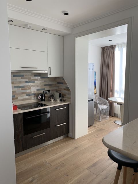 An apartment with a high-end, designer renovation. Move right in!