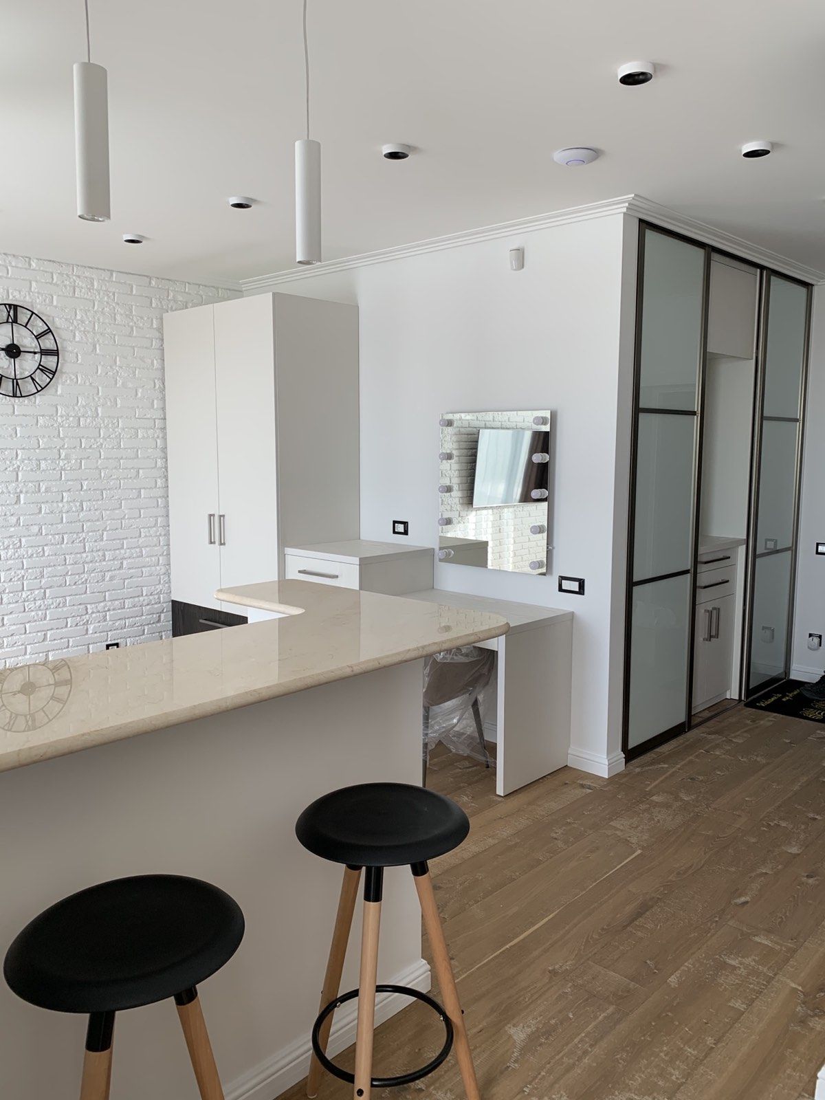 An apartment with a high-end, designer renovation. Move right in!