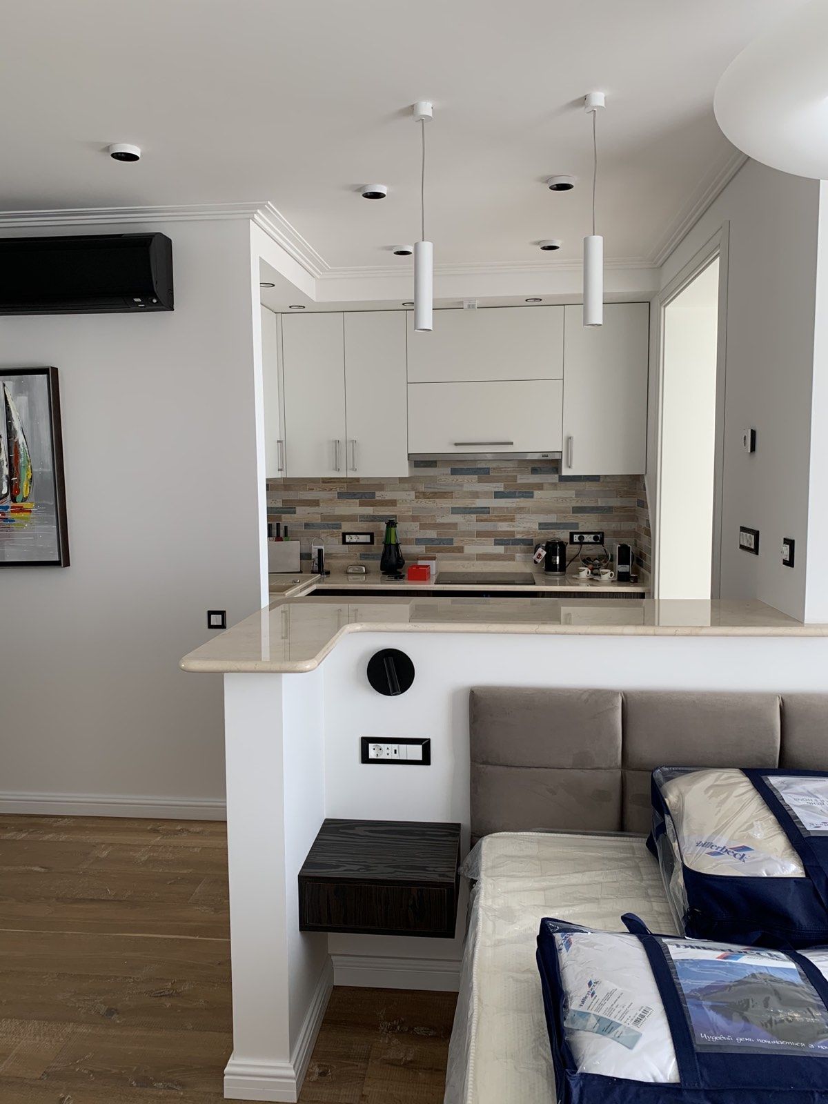 An apartment with a high-end, designer renovation. Move right in!
