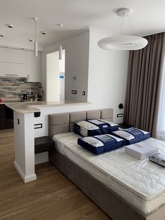 An apartment with a high-end, designer renovation. Move right in!