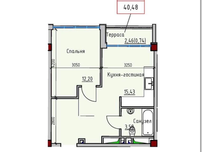 Apartment on Primorskaya Street