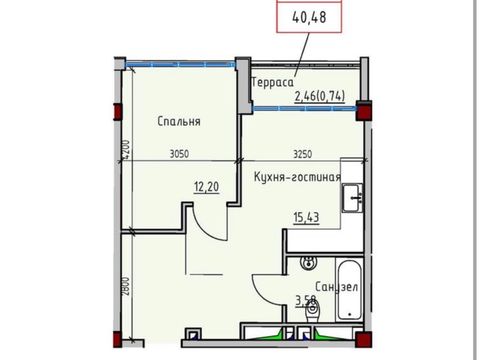 Apartment on Primorskaya Street