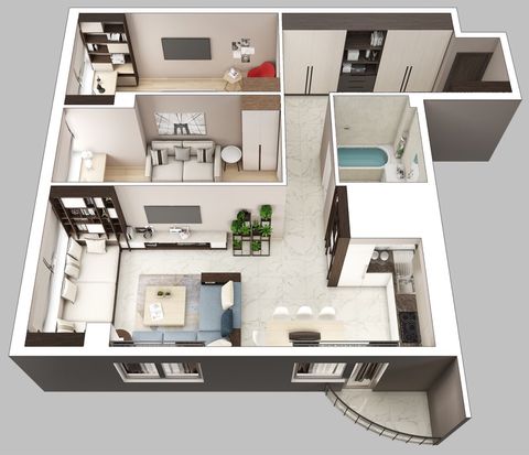 Apartment on Gagarinskoe Plateau St.
