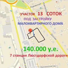 A plot of land on Lyustdorfskaya Road