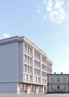 The perfect location for constructing a new hotel-style building.
