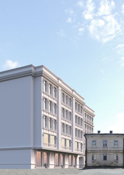 The perfect location for constructing a new hotel-style building.